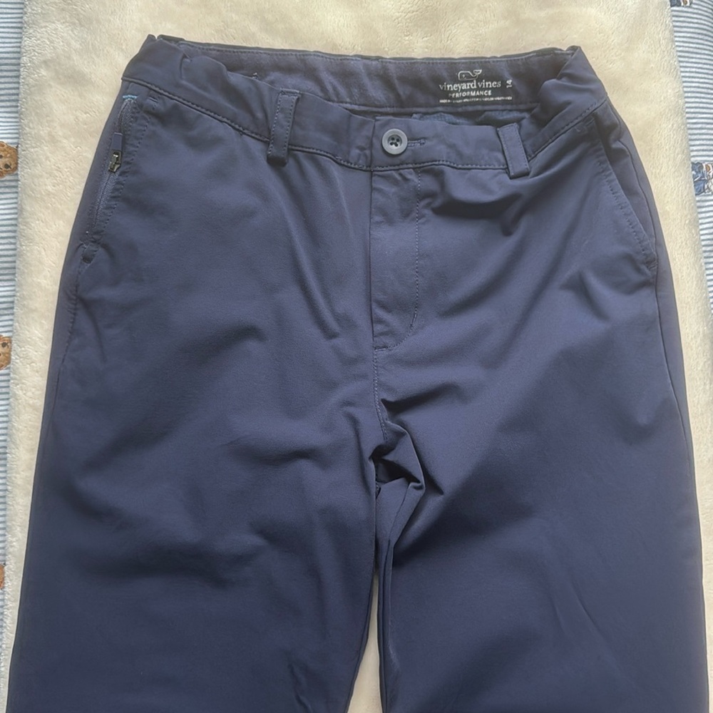 Vineyard Vines boys navy blue  performance pants